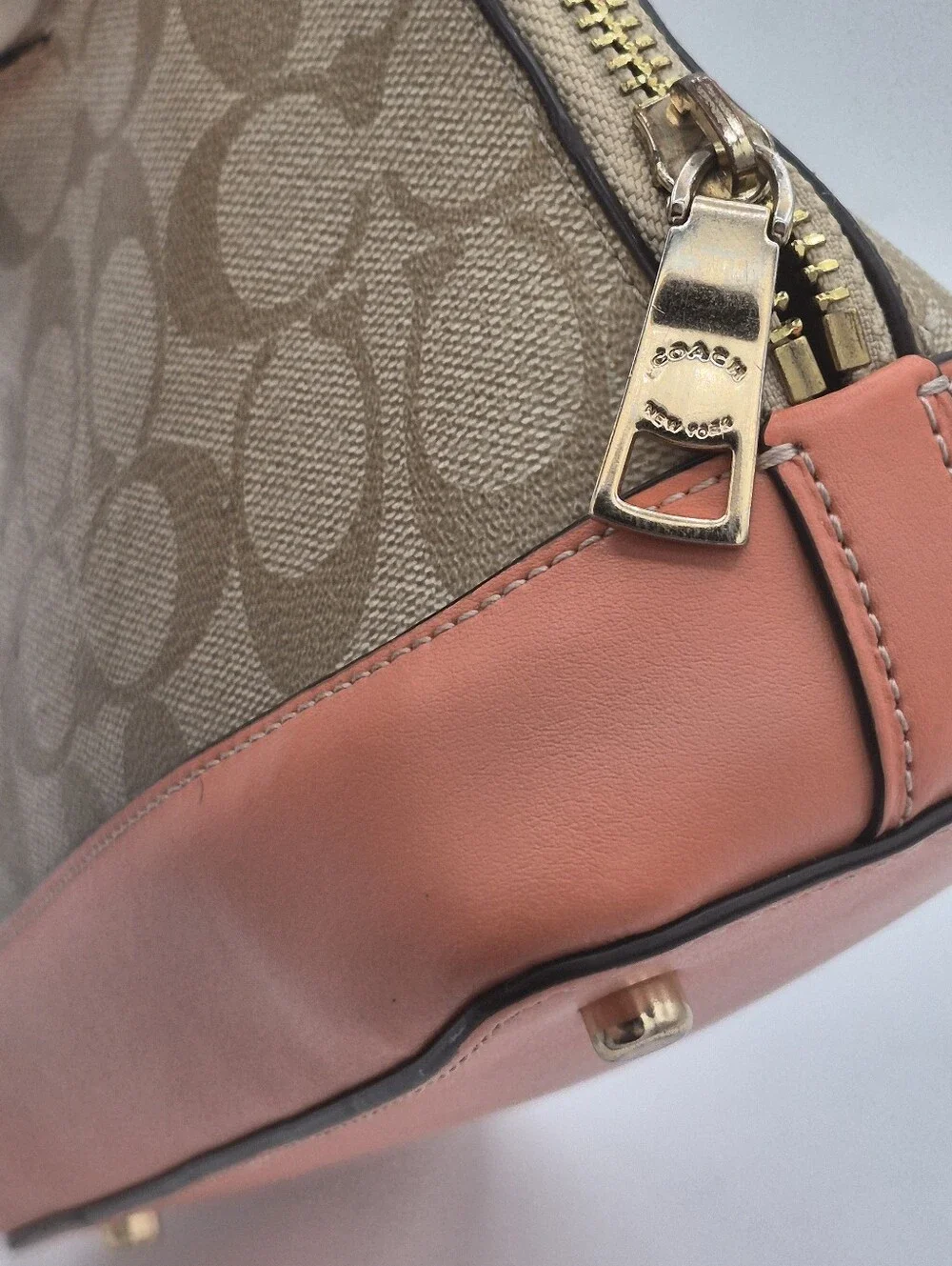 Coach Mini Sierra Satchel In Signature Canvas With 3D Stawberry - Picture 9 of 11